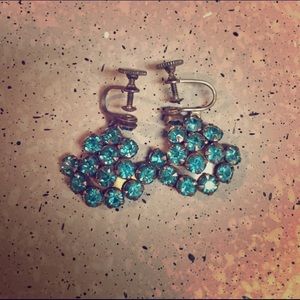 Retro Vintage Rhinestone Earrings